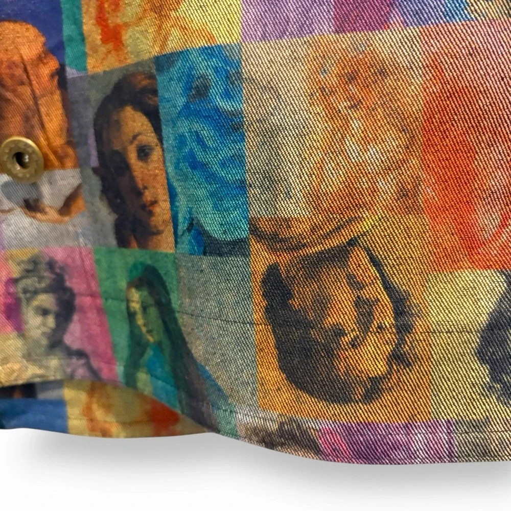 Vintage Randy Kemper Renaissance Art Denim Jacket Museum Core Maximalist 10 - Picture 10 of 16